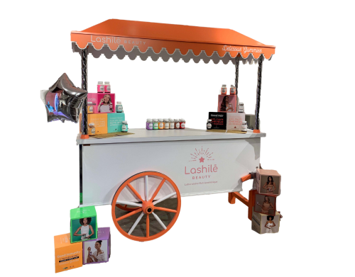 Lashile Beauty – Pop-Up Cart